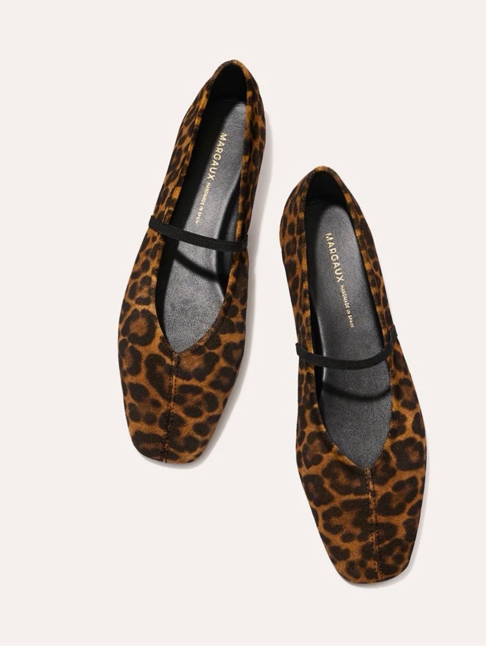 Margaux The Phoebe Suede Leopard Flat